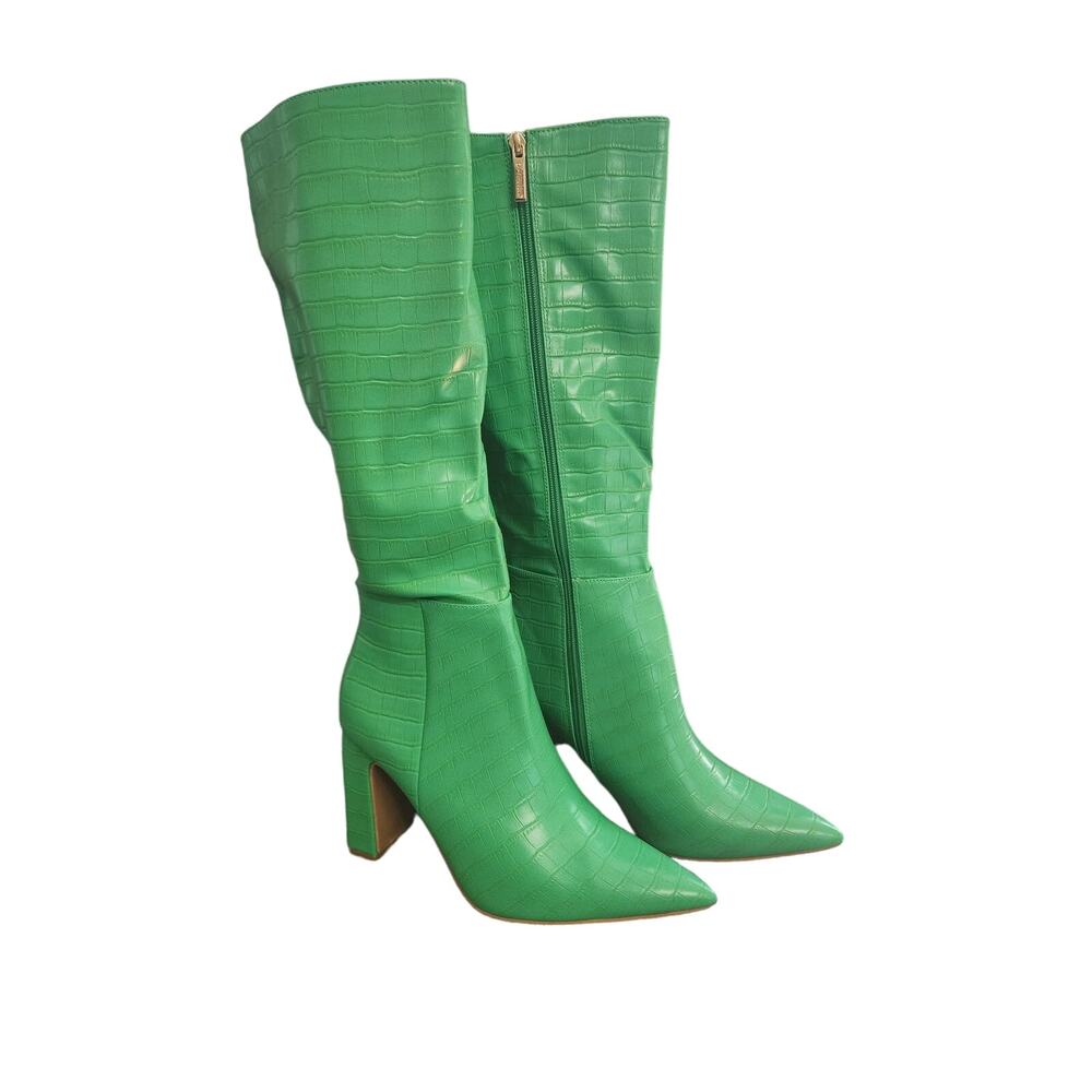 Cape Robbin Say What 2 Green Tall Boots, New, Size 8.5